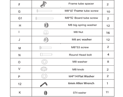 Screws for 15ft trampoline ONLY FOR SW000042