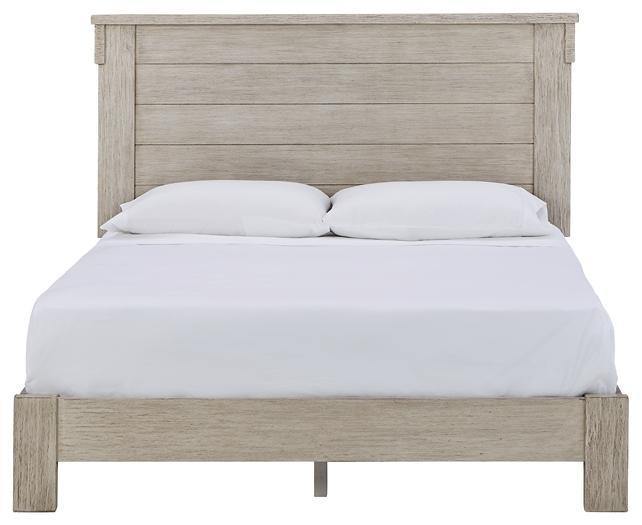 Ashley Hollentown White Washed Casual Full Panel Bed B434-72