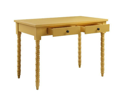 ACME Altmar Writing Desk, Yellow Finish 93013