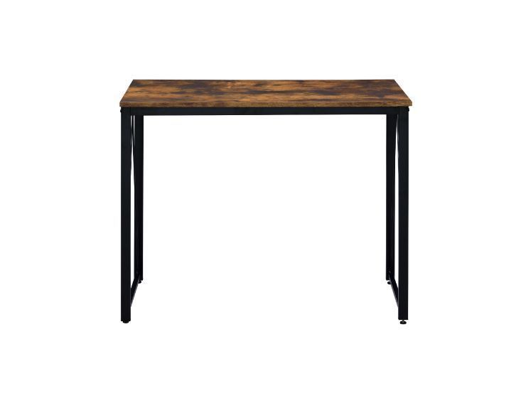 ACME Zaidin Writing Desk, Weathered Oak & Black Finish 92600