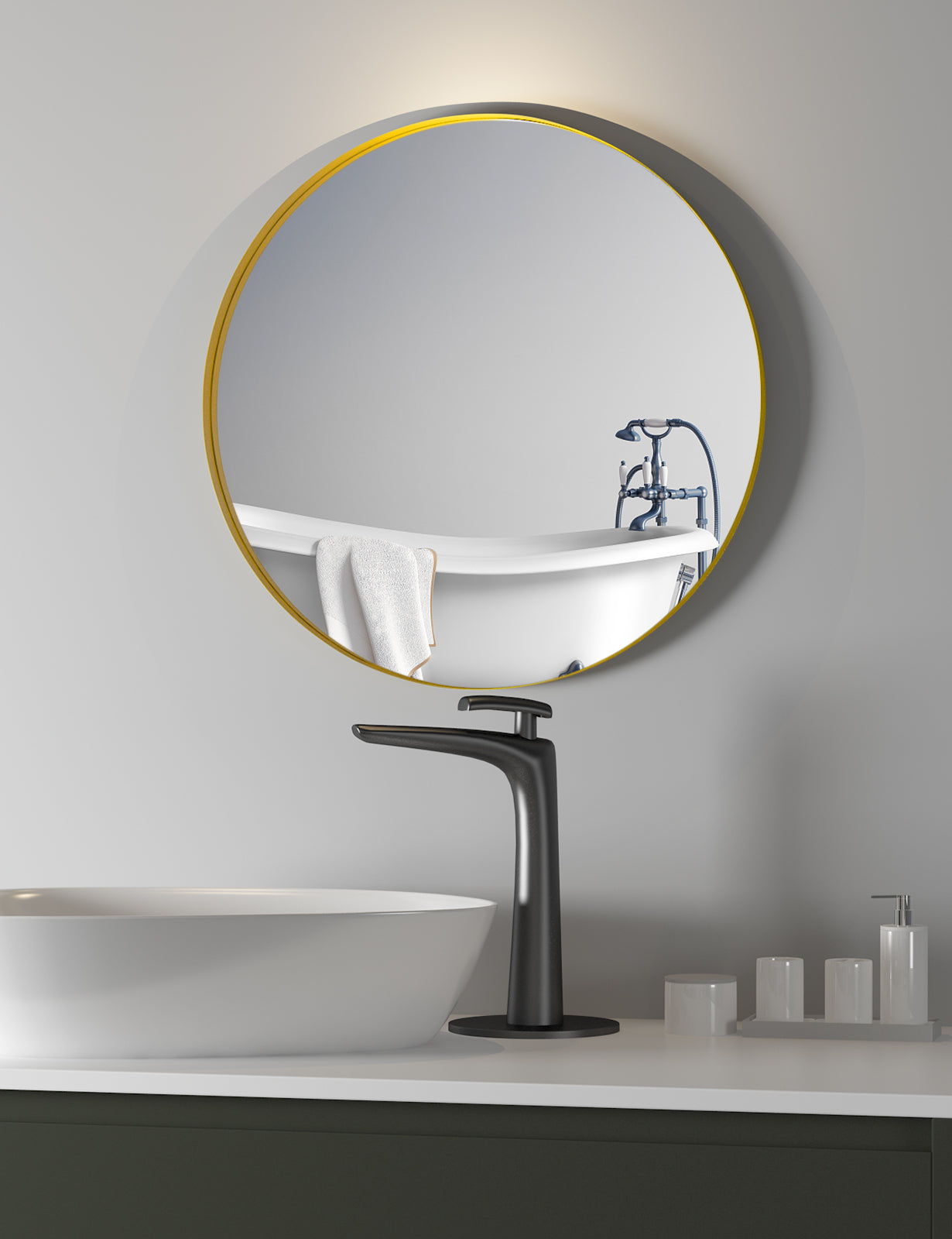 Metal Round Wall Mirror