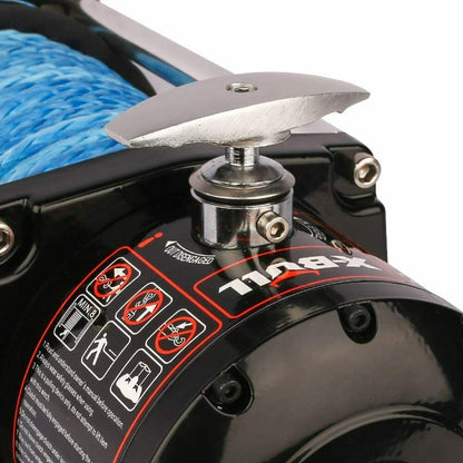 X-BULL 12000lbs Electric Winch Synthetic Rope Crystal Film