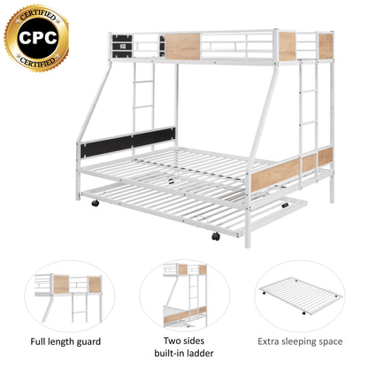 TWIN OVER FULL BUNK WITH TRUNDLE