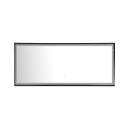 LTL needs to consult the warehouse address88 in. W x 38 in. H Oversized Rectangular Black Framed LED Mirror Anti-Fog Dimmable Wall Mount Bathroom Vanity Mirror  Wall Mirror