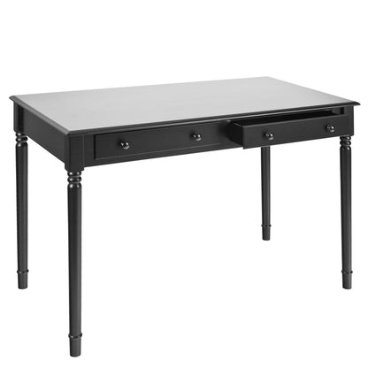 Writing 2-Drawer Desk – Satin Black