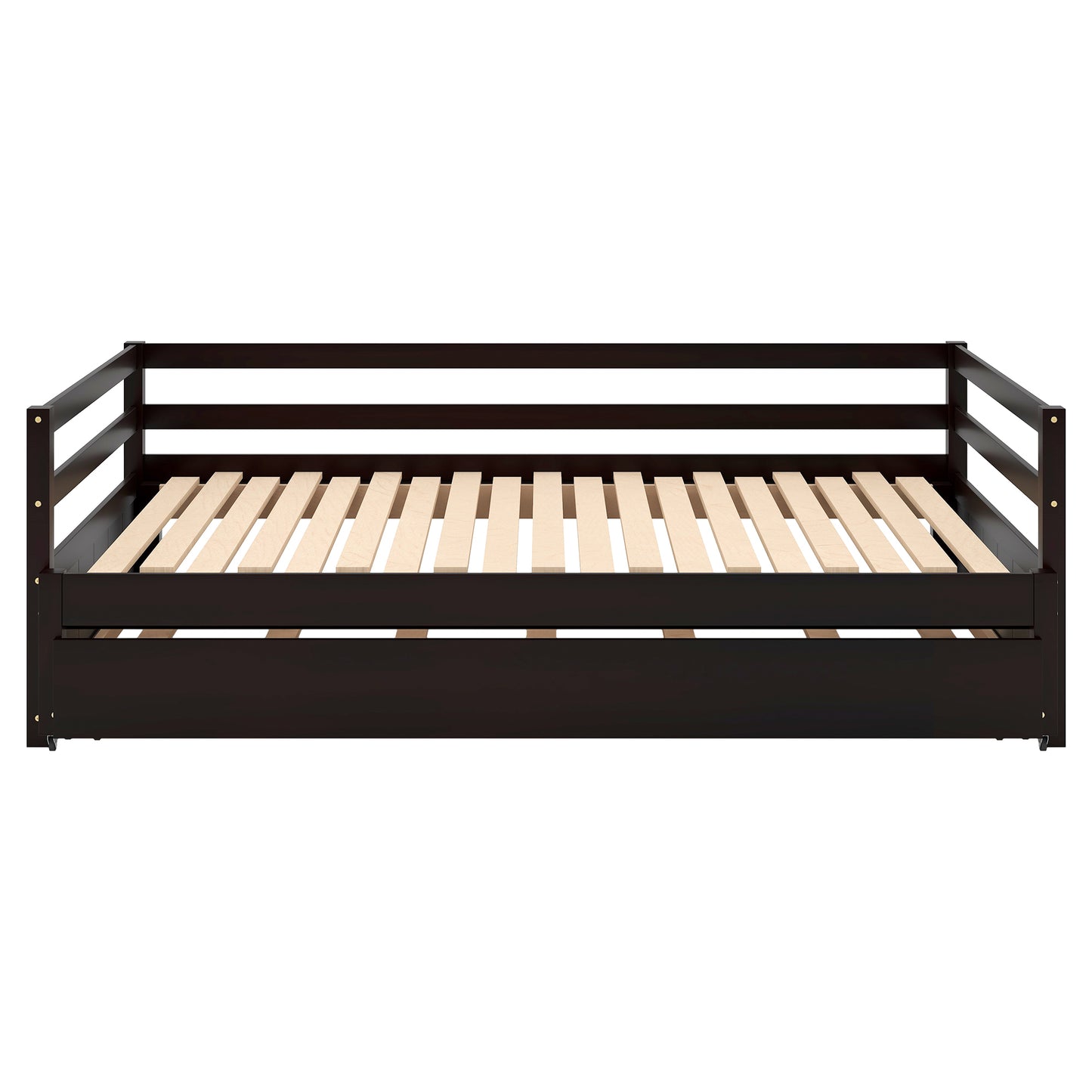 Twin or Double Twin Daybed with Trundle,Espresso