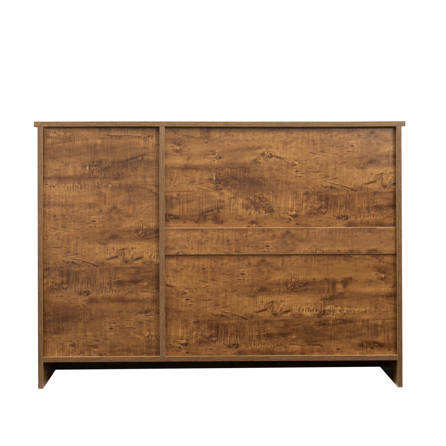 Modern Wood Buffet Sideboard with 2 doors&1 Storage and 2drawers -Entryway Serving Storage Cabinet Doors-Dining Room Console, 43.3 Inch, Dark Walnut