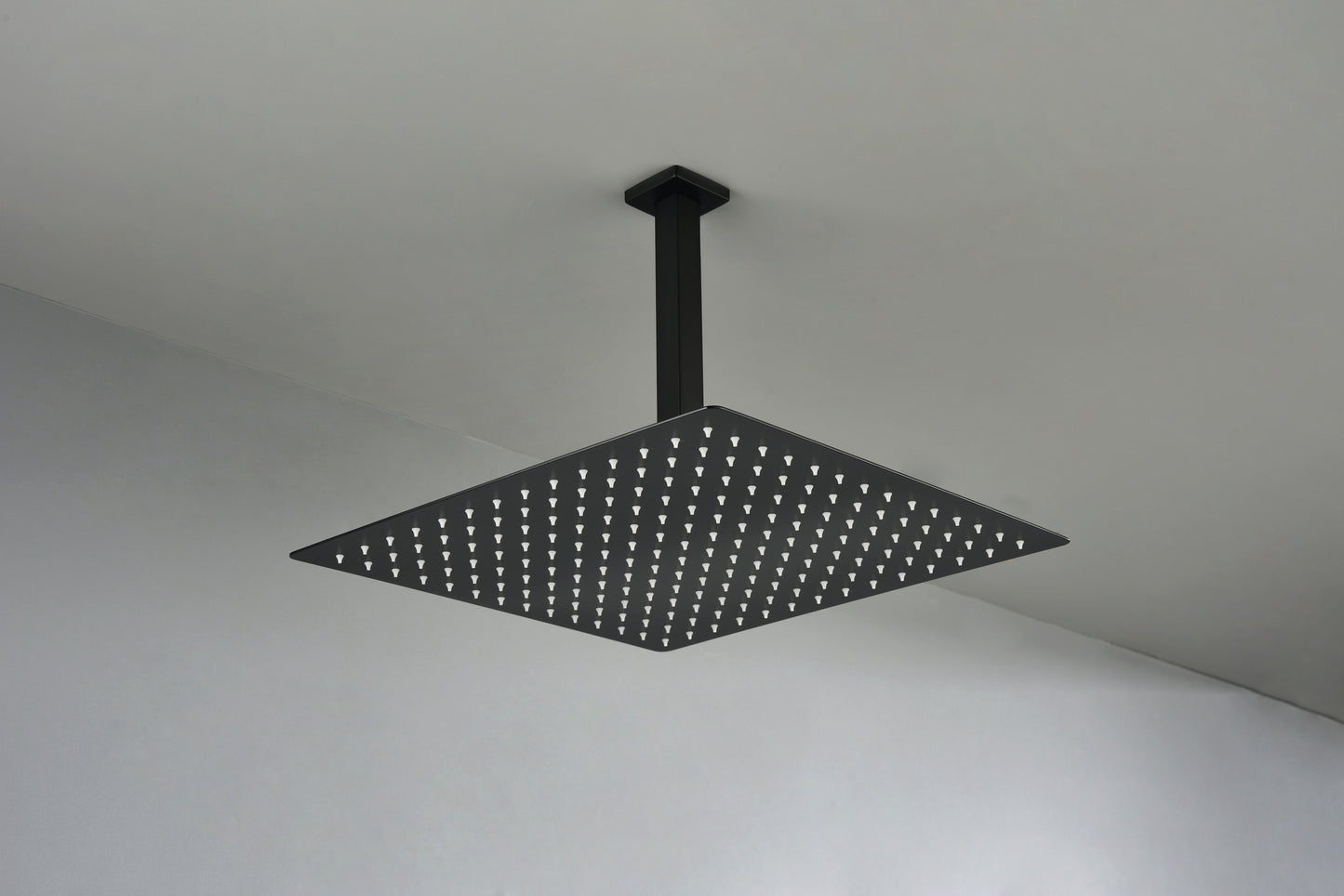 Matte Black  Bathroom Luxury Combo Set Ceiling Mounted Rainfall