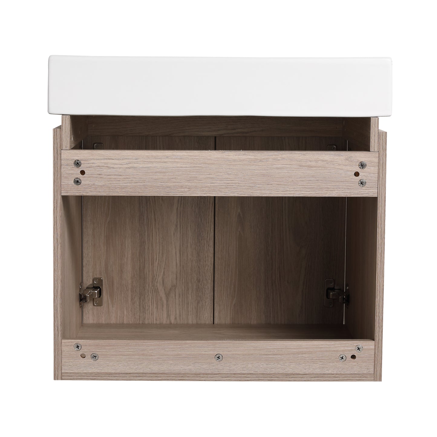 24 Inch Bathroom Vanity With Ceramic Basin  （KD-Packing）