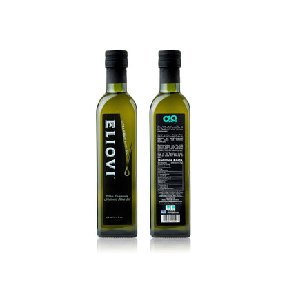 Eliovi Extra Virgin Olive Oil from Eastern Crete 16.9 Fl. Oz - Premium Quality, First Cold-Pressed Koroneiki Olives by Alpha Omega Imports