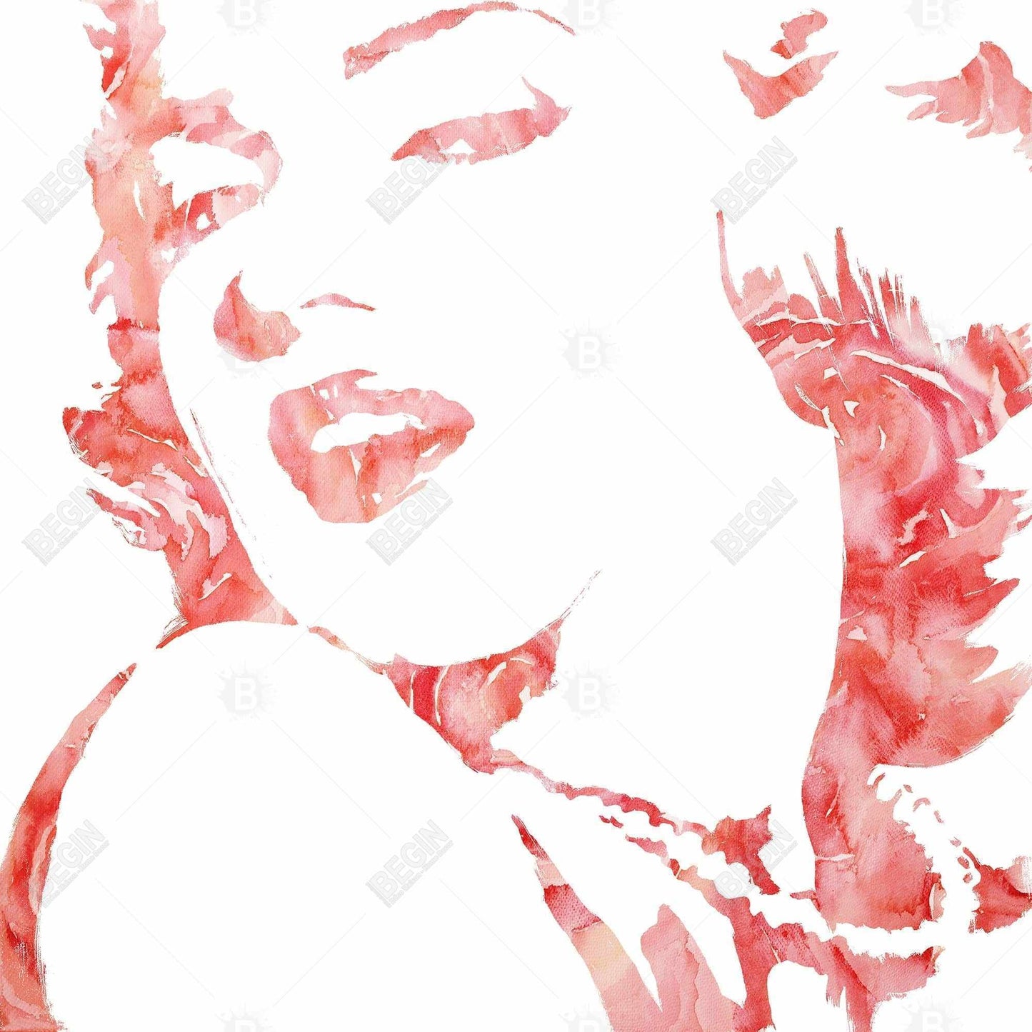 Glamor marilyn monroe - 32x32 Print on canvas