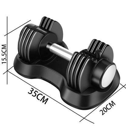 Adjustable Dumbbell 25 lbs with Fast Automatic Adjustable and Weight Plate for Workout Home Gym