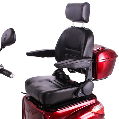 Fastest Mobility Scooter With Four Wheels For Adults & Seniors, Red