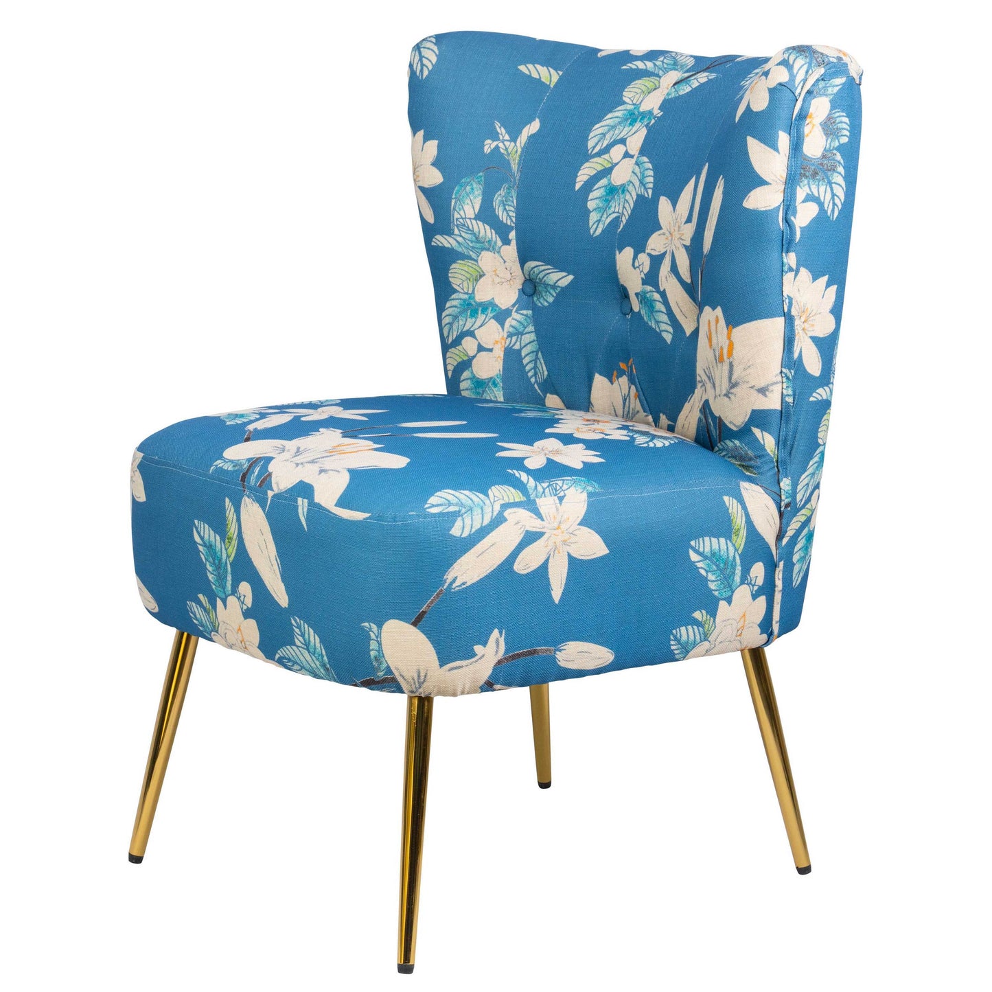 Modern Accent Chair, Fabric Living Room Chair, Bedroom Chair with Thick Sponge Cushion