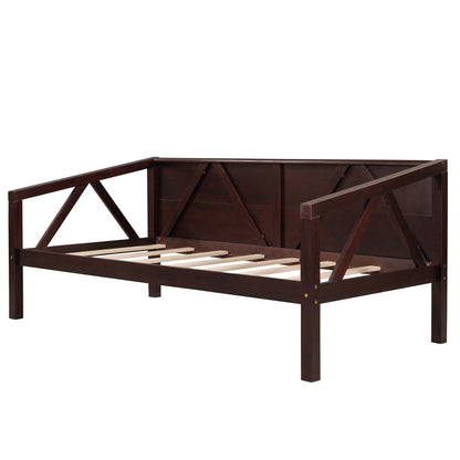 Twin size Daybed, Wood Slat Support, Espresso