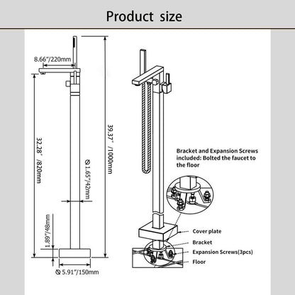 Landing Faucet Silver Metal Brass