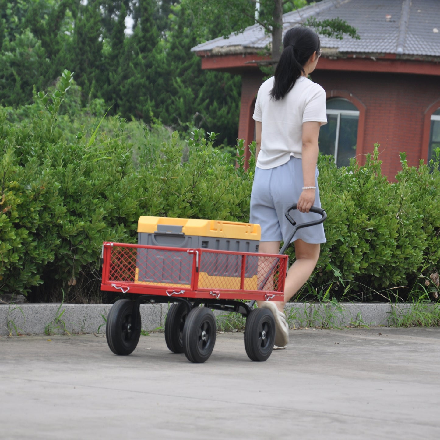 Tools cart Wagon Cart Garden cart trucks make it easier to transport firewood