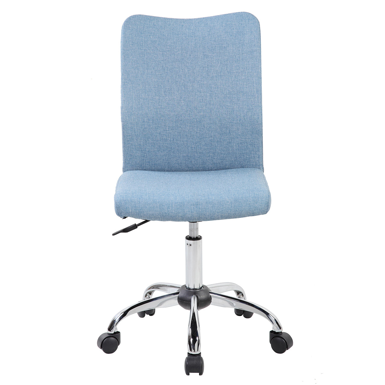 Techni Mobili Modern Armless Task Chair, Blue Jean