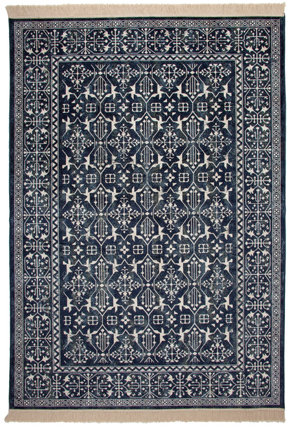 Rothbury Navy/White Area Rug 8x10