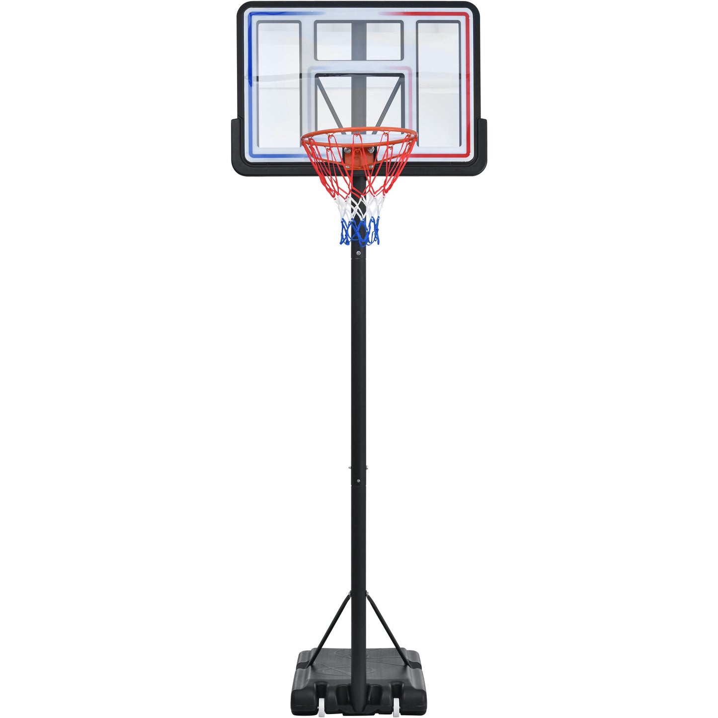 Portable Basketball Hoop Basketball System 4.76-10ft Height Adjustment for Youth Adults LED Basketball Hoop Lights, Colorful lights, Waterproof，Super Bright to Play at Night Outdoors,Good Gift for Kid