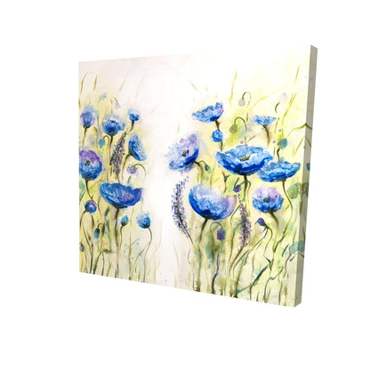 Blue garden - 16x16 Print on canvas
