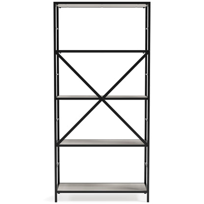 Ashley Bayflynn White+Black Casual Bookcase H288-70