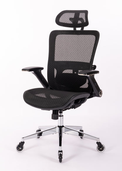 Ergonomic Mesh Office Chair - Rolling Home Desk Chair with 4D Adjustable Flip Armrests,  Adjustable Lumbar Support and Blade Wheels