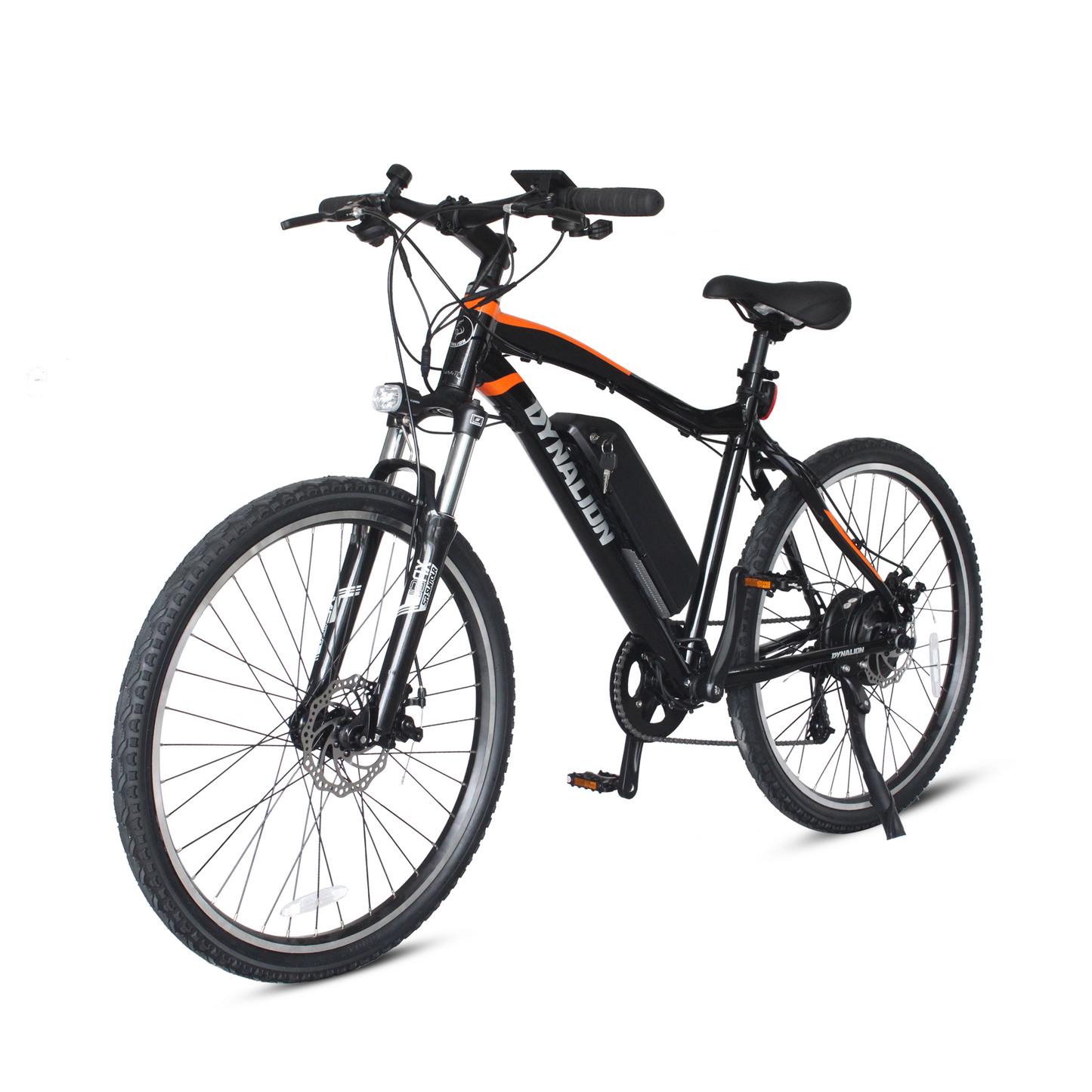 26\'\' Mountain Electric Bike for Adults Aluminum Alloy Frame 350W Motor 48V 12.8AH Removable Battery Shimano 7 Speed Suspension Fork for Various Road Conditions