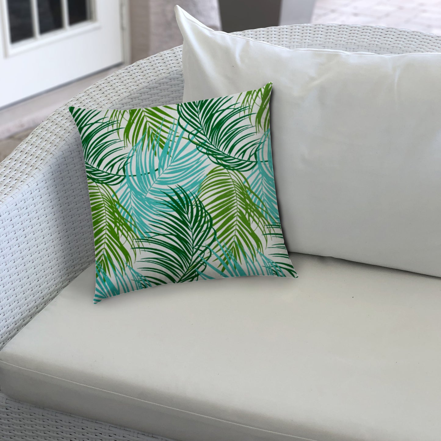 PLUME Aqua Jumbo Indoor/Outdoor - Zippered Pillow Cover