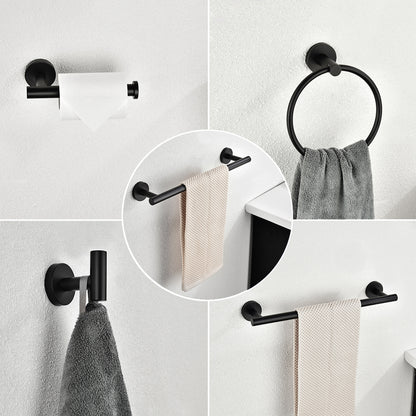 6 Piece Bathroom Towel Rack Set Wall Mount