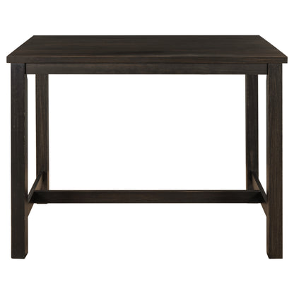 TOPMAX Rustic Wooden Counter Height Dining Table for Small Places, Espresso