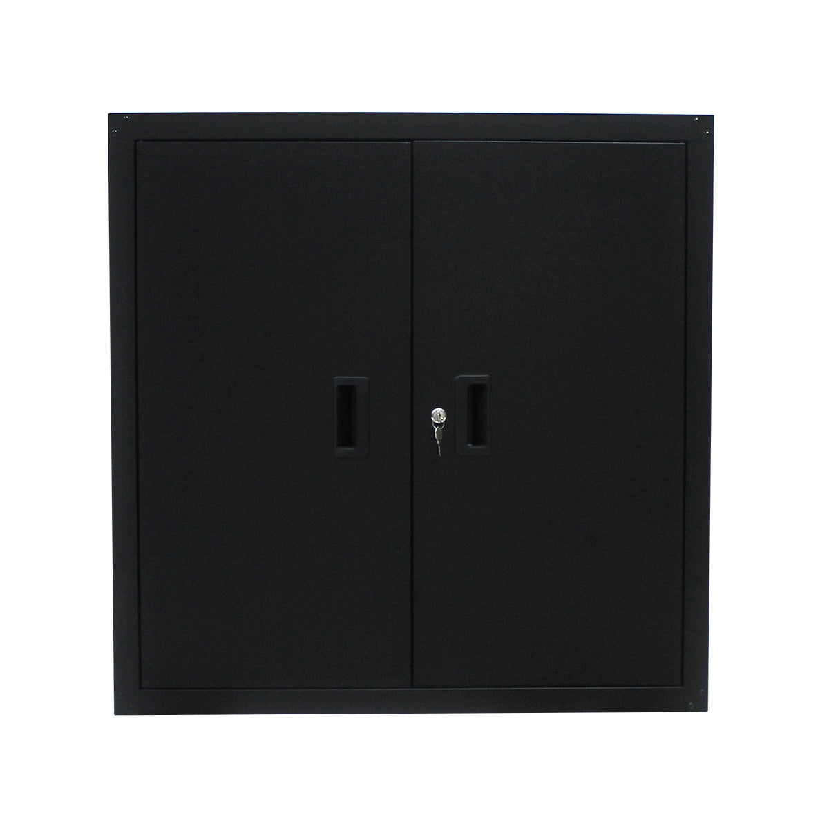 Metal Storage Cabinet with Locking Doors and One  Adjustable Shelves