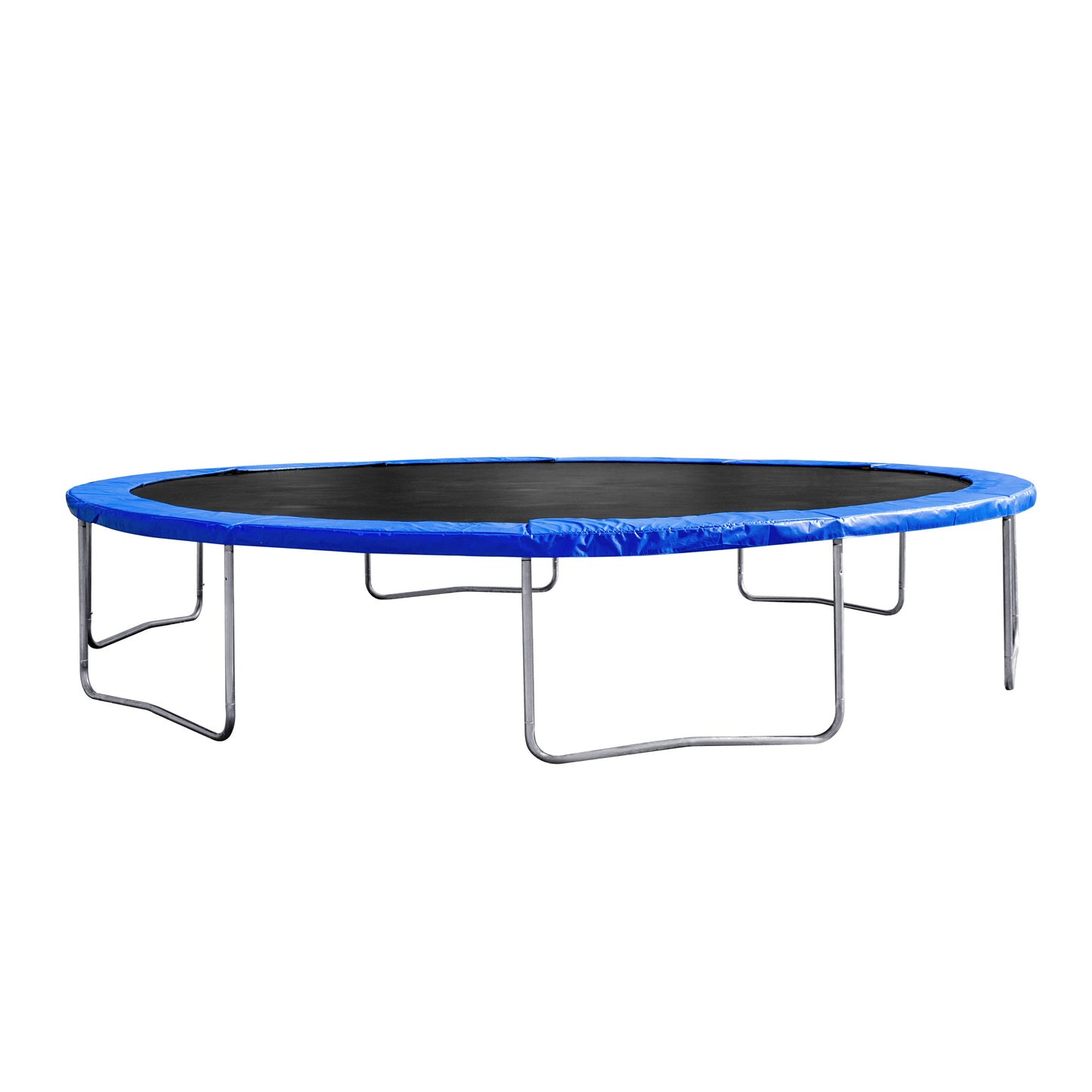 16ft Trampoline with Enclosure, New Upgraded Kids Outdoor Trampoline with Basketball Hoop and Ladder, Heavy-Duty Round Trampoline，Blue