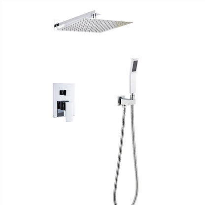 Bath Shower Silver Metal Chrome