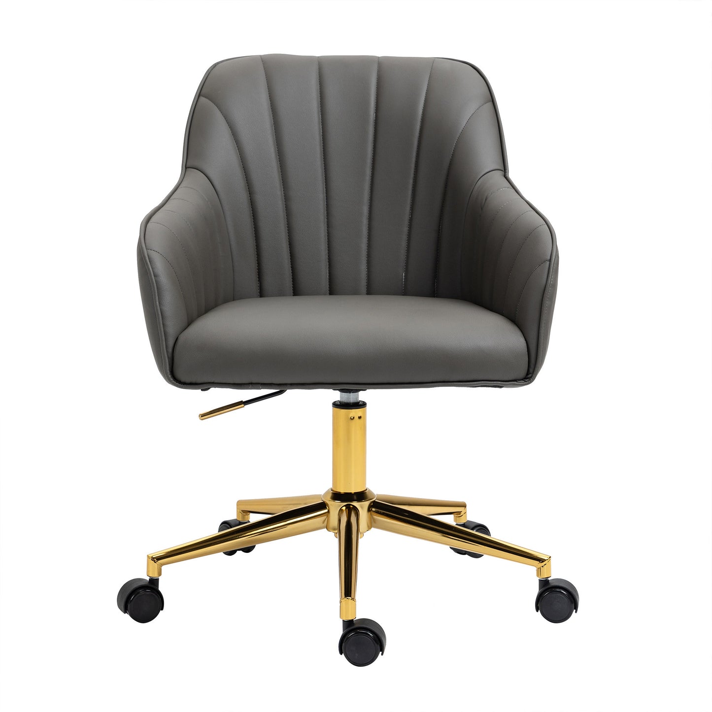 Modern Luxury  High Quality Genuine Leather Office Chair with Adjustable  360° Swivel Height