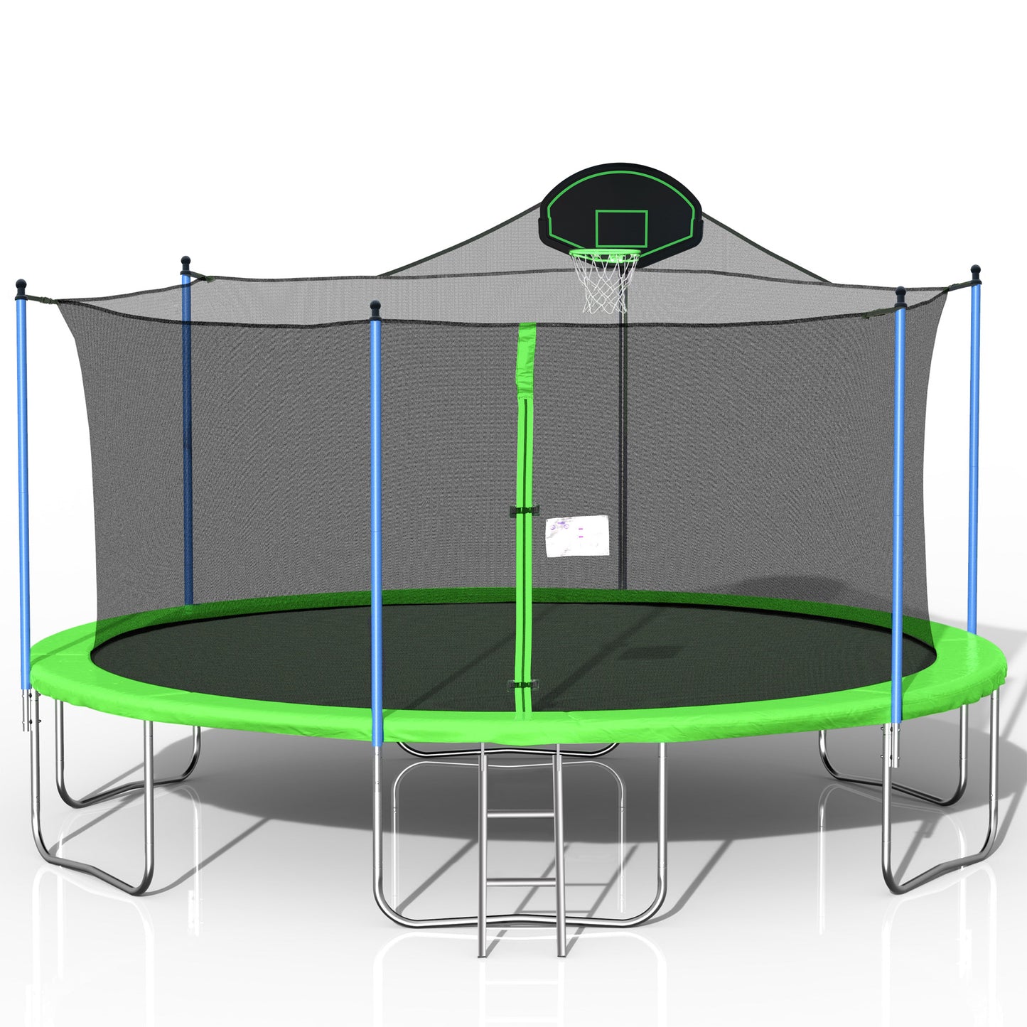 16FT TRAMPOLINE(GREEN) WITH BACKBOARD