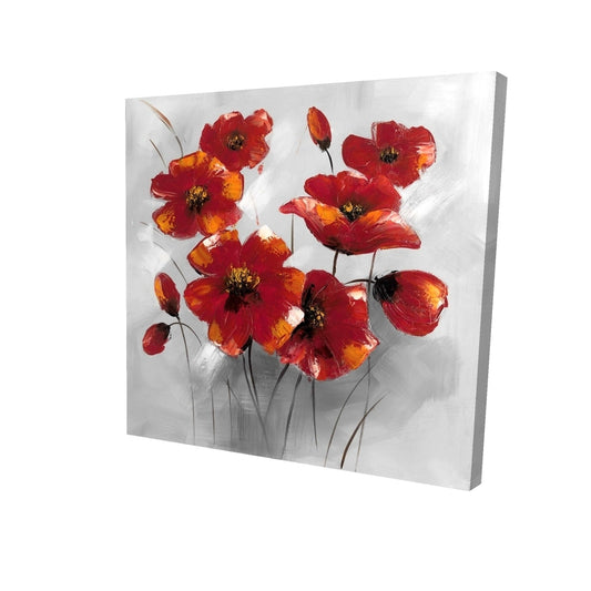 Anemone flowers - 32x32 Print on canvas