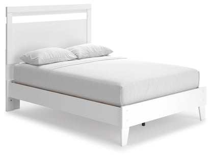 Ashley Flannia White Casual Full Panel Platform Bed EB3477B1