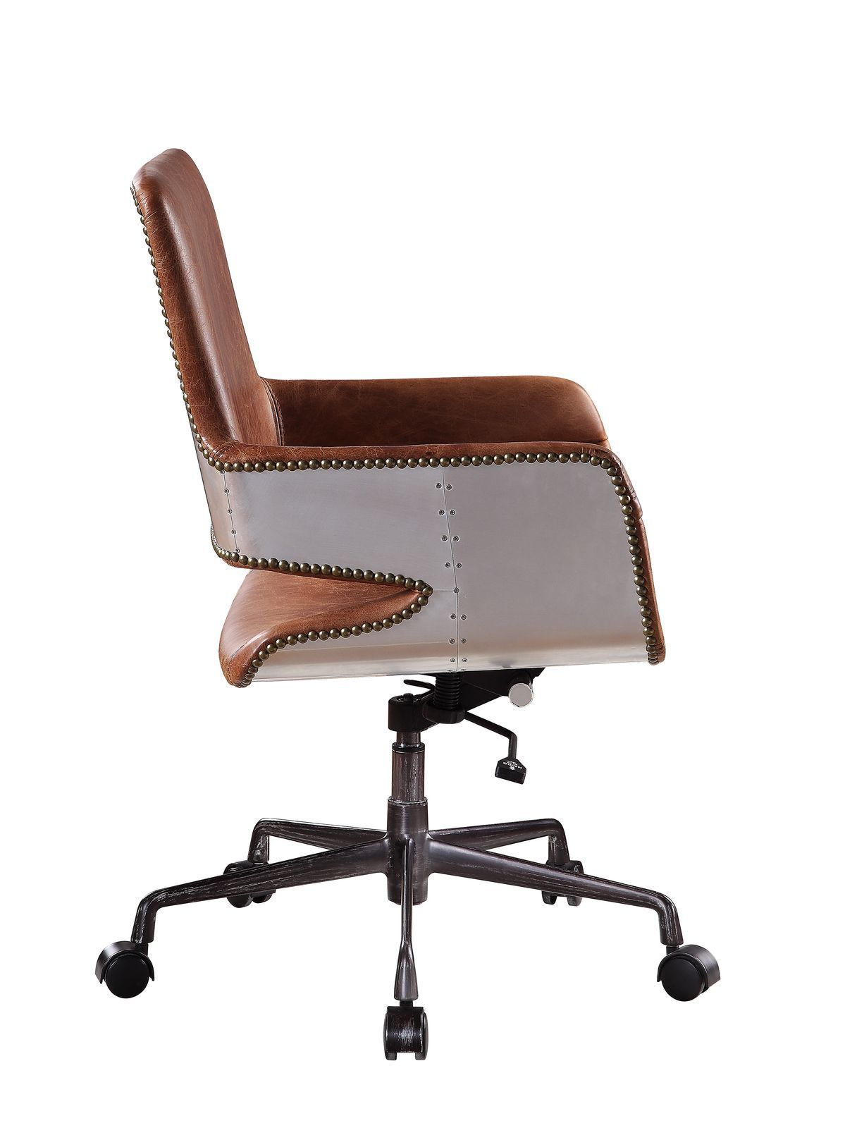 ACME Kamau Office Chair, Vintage Cocoa Top Grain Leather 92567