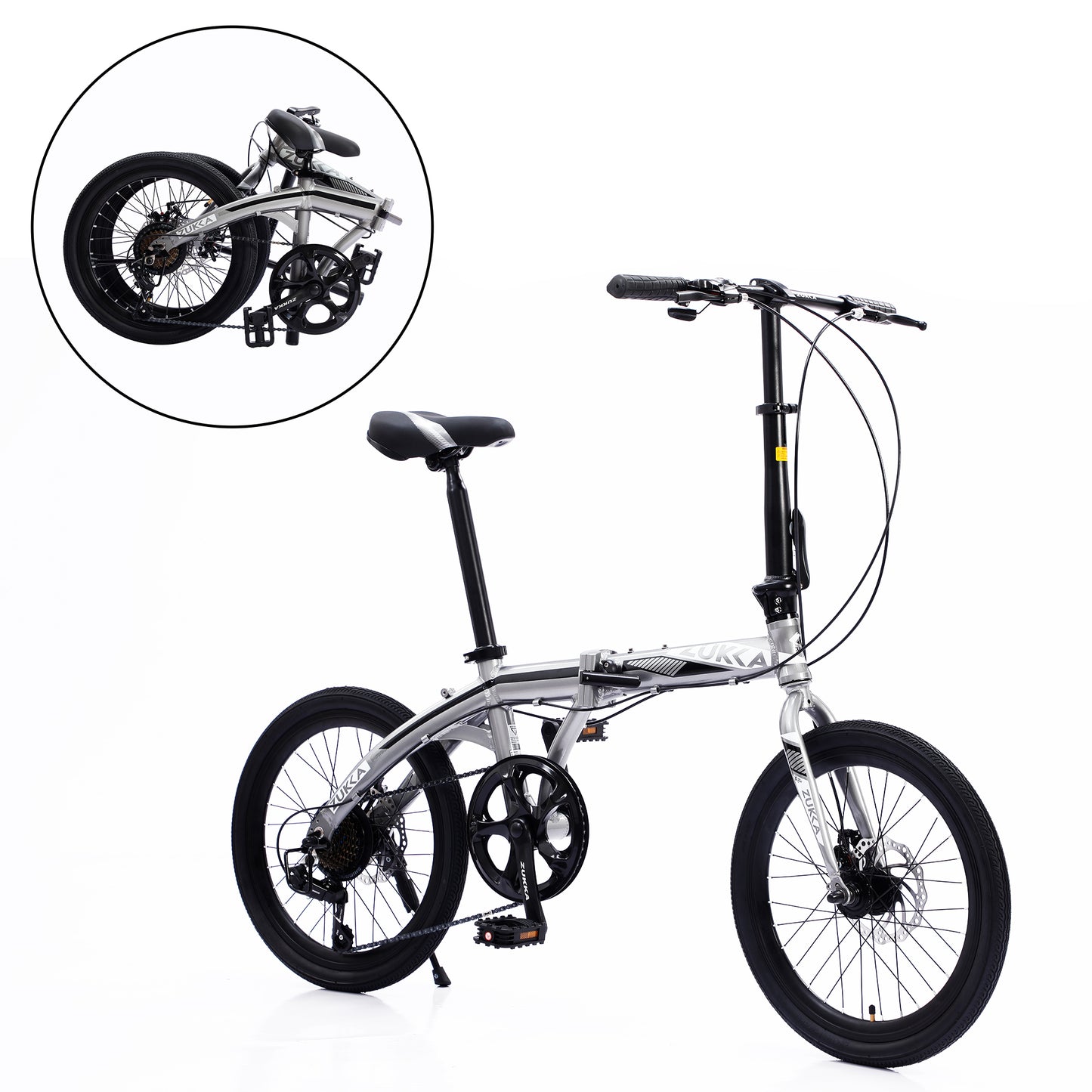 20“folding city bike aluminum frame  8 speed shimano  folding bike