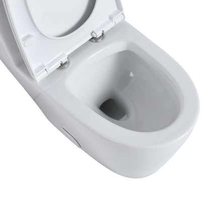 Ceramic One Piece Toilet 27 Inch Length With Soft Close Seat(G-lemon SKU:BTC137MOWH)