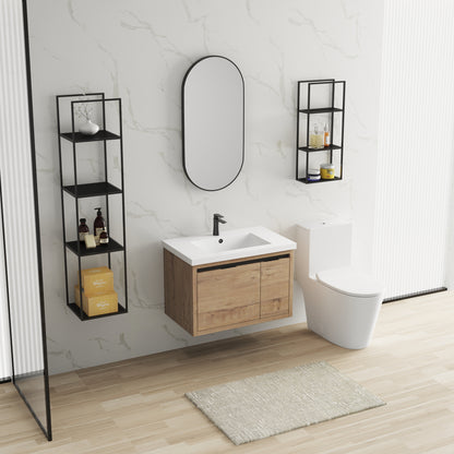 Single Sink Bathroom Vanity,Wall Mounting 30 Inch,30 X 18