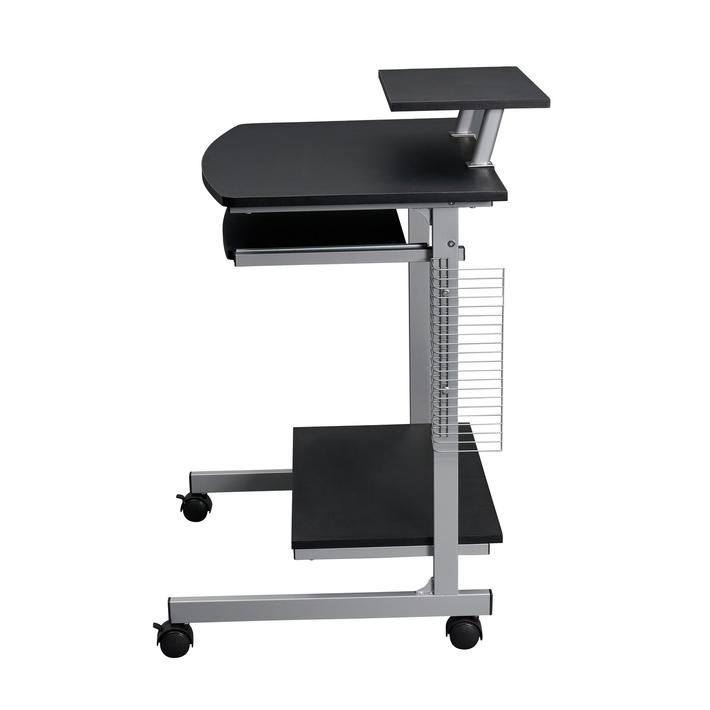 Techni Mobili Compact Computer Cart With Storage, Graphite