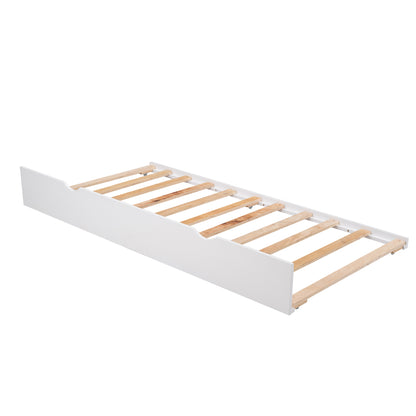 Multi-Functional Daybed with Drawers and Trundle, White