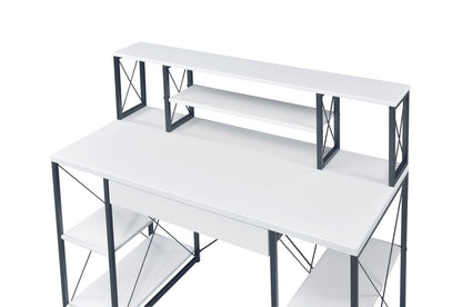 ACME Amiel Desk, White & Black 92879