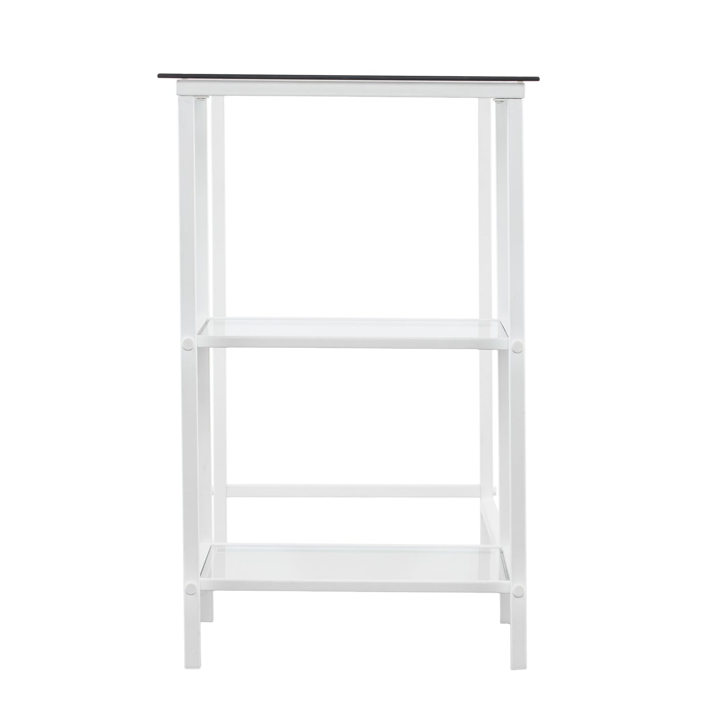 Layton Metal/Glass Student Desk - White