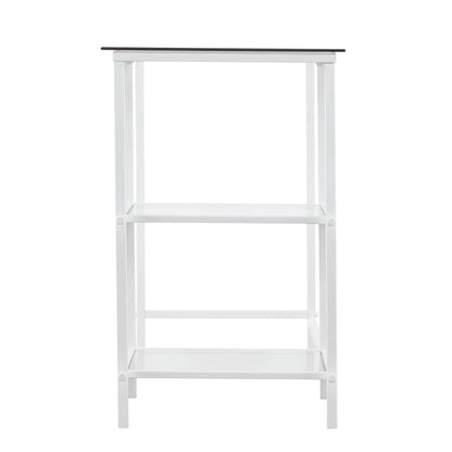 Layton Metal/Glass Student Desk - White