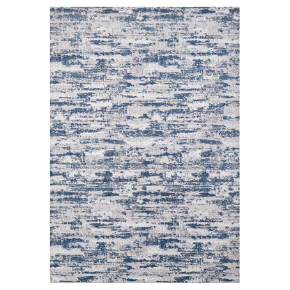 Milano Collection Nautical Navy Blue Woven Area Rug