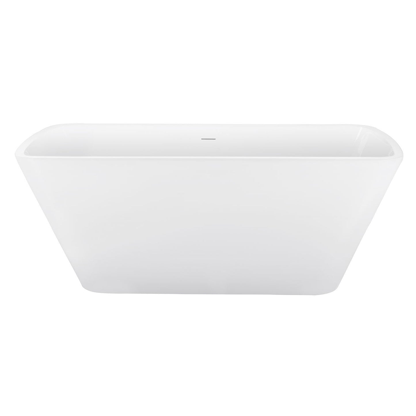 67" 100% Acrylic Freestanding Bathtub，Contemporary Soaking Tub，white Bathtub