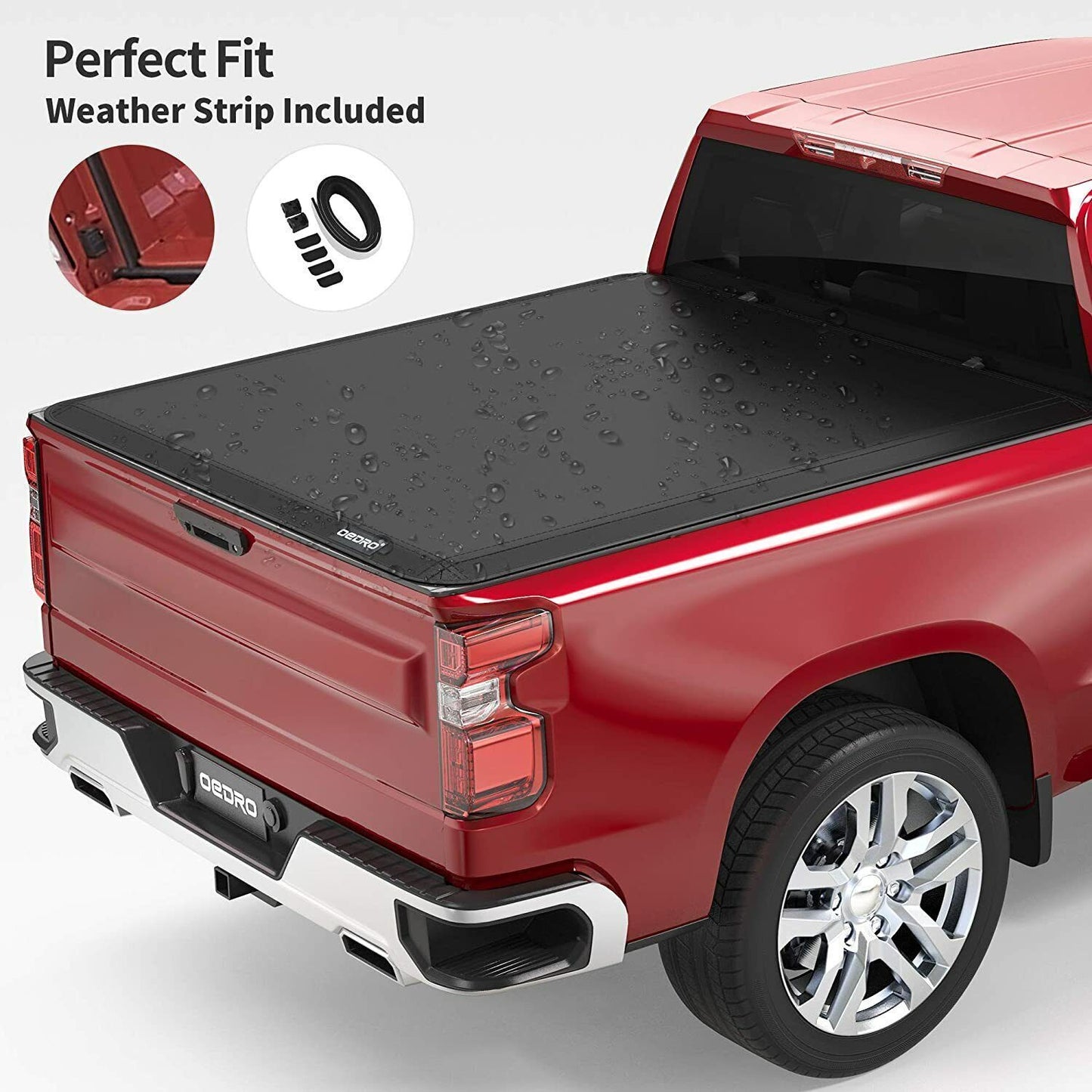 Soft Roll Up 5.5ft Truck Bed Tonneau Cover for 2015-2022 Ford F-150 F150